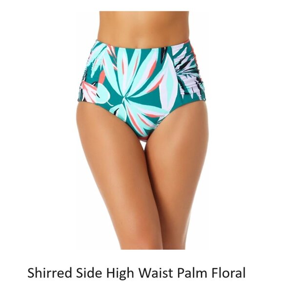NWT Anne Cole Women's Side Shirred Bikini Bottoms Multicolor XS-20W $70 12HL380 - Picture 8 of 10